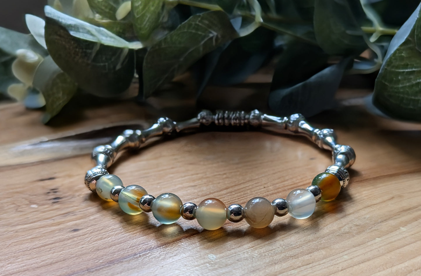 Earthstone Silver Bracelet