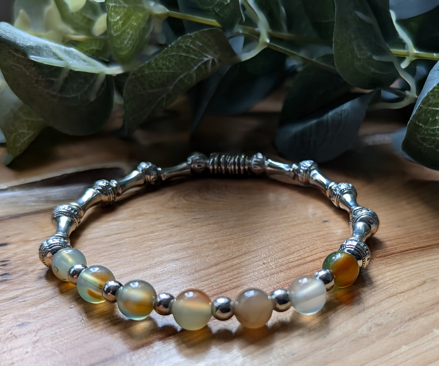 Earthstone Silver Bracelet